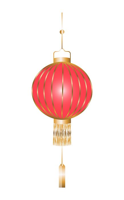 Đèn lồng màu đỏ trang trí lễ hội tết file vector mẫu CR307