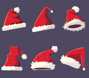 Hình ảnh chiếc mũ ông già noel file vector mẫu CR1866