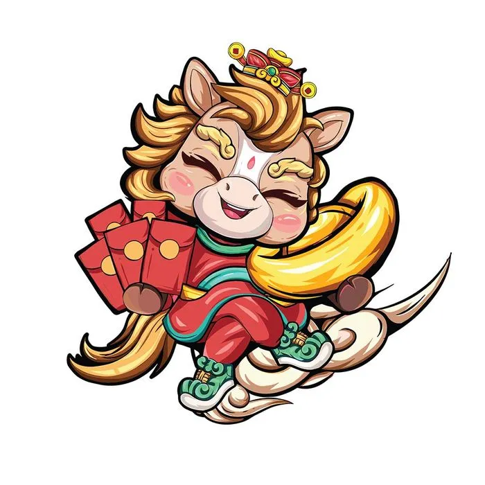 Linh Vật Ngựa Tết Bính Ngọ 2026 - EPS Vector Đồ Họa Độc Đáo