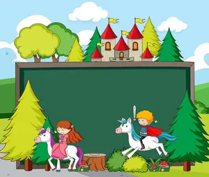 Background bé vui chơi học tập file vector mẫu KS287