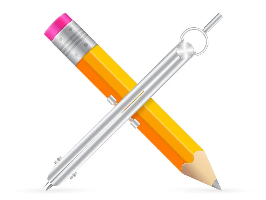 Hình ảnh cây bút chì file vector mẫu HH54