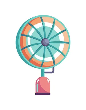 Hình ảnh cái quạt điện file vector mẫu OC68