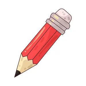 Hình ảnh cây bút chì file vector mẫu HH46