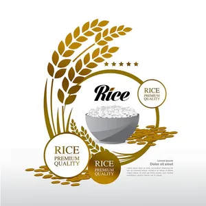 Hình ảnh bát gạo file vector mẫu KS861
