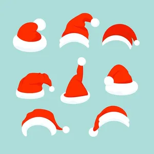 Hình ảnh chiếc mũ ông già noel file vector mẫu CR1867