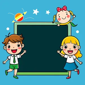 Background học tập edu file vector mẫu KS285