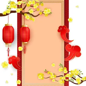 Thiệp Chúc Mừng Năm Mới Tết Nguyên Đán - Thiết Kế Vector EPS Độc Đáo