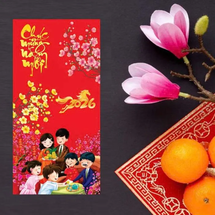 Bao Lì Xì Tết 2026 Phong Cách Truyền Thống - File Vector CDR