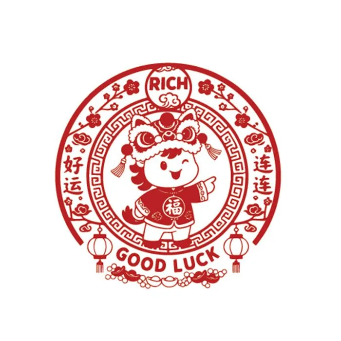 Logo Chú Ngựa Tết Nguyên Đán Dễ Thương - Minh Họa Vector EPS