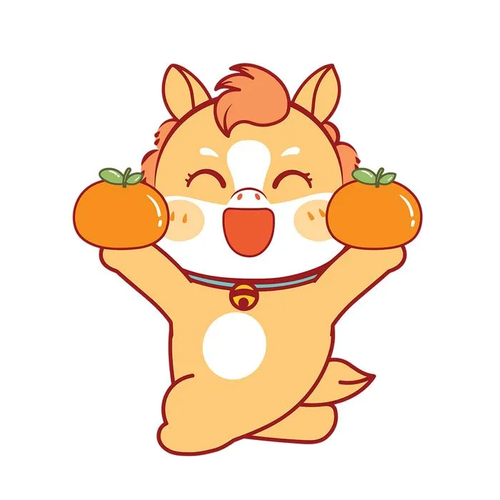 Linh Vật Ngựa Tết Vui Nhộn - Hình Minh Họa EPS Độc Đáo