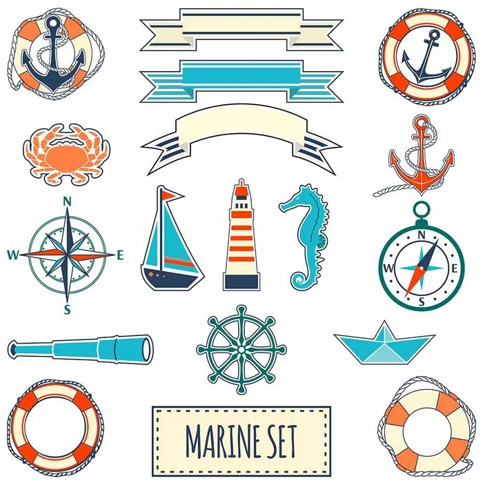 Bộ sưu tập con thuyền buồm file vector mẫu HH163