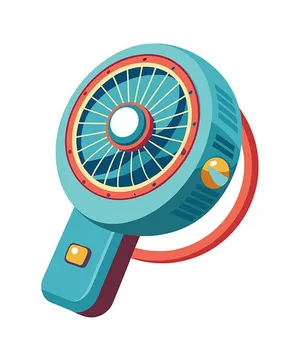 Hình ảnh cái quạt điện cầm tay file vector mẫu OC69