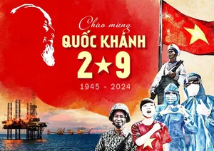 Banner chào mừng ngày quốc khánh file vector mẫu KT5