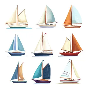 Bộ sưu tập cánh buồm file vector mẫu HH200