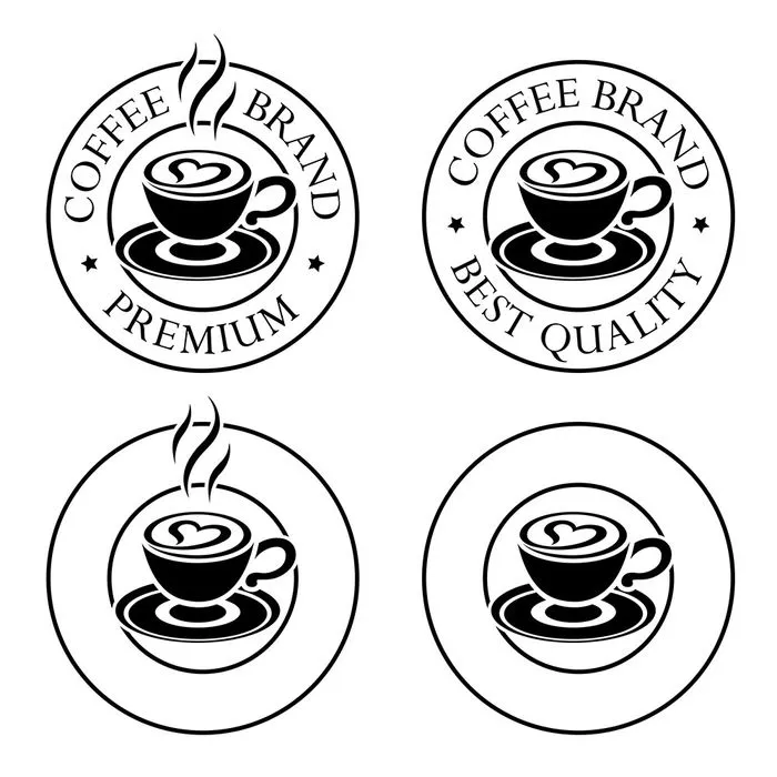 Hình ảnh cốc cafe file vector mẫu KS797