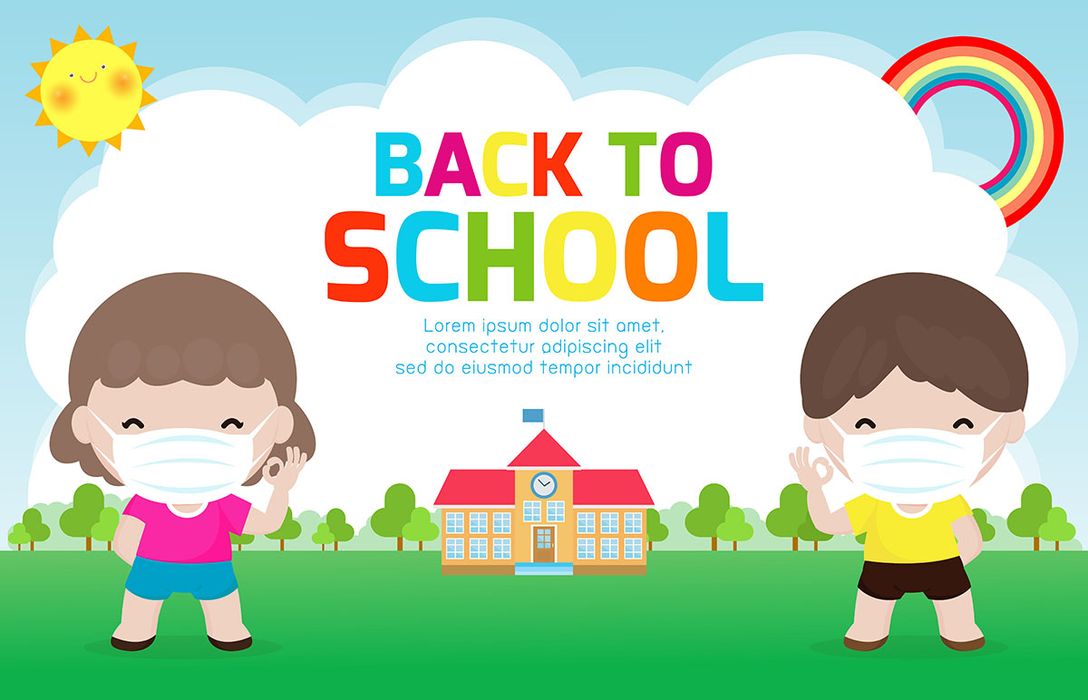 Banner bé học tập edu file vector mẫu CR244