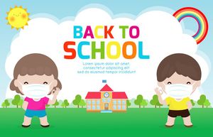 Banner bé học tập edu file vector mẫu CR244