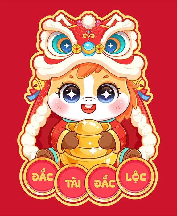 Linh Vật Ngựa Tết Nguyên Đán 2024 - Thiết Kế Hoạt Hình Dễ Thương