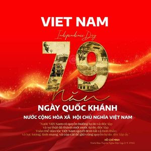 Poster kỉ niệm ngày Quốc khánh 2-9 file PSD mẫu CR1010
