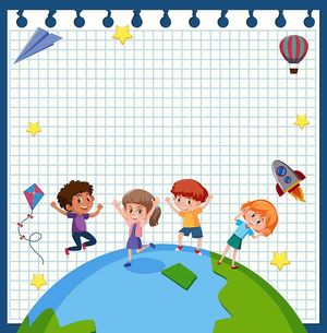 Banner bé học tập edu file vector mẫu CR208
