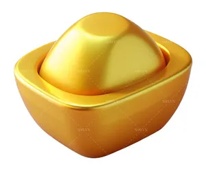 Hình vẽ tay thỏi vàng file JPG mẫu CR1908