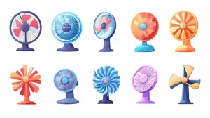 Bộ sưu tập quạt điện file vector mẫu OC63