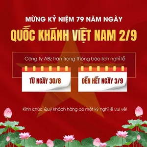 Banner thông báo lịch nghỉ lễ quốc khánh file PSD mẫu KT57