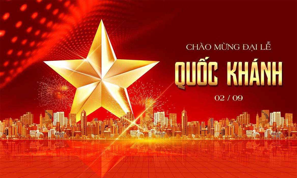 Banner chào mừng ngày Quốc khánh 2/9 file PSD mẫu CR1037