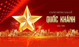 Banner chào mừng ngày Quốc khánh 2/9 file PSD mẫu CR1037