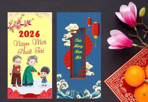 Mẫu Lì Xì Tết 2026 Phong Cách Hiện Đại - File CDR Có Thể Chỉnh Sửa