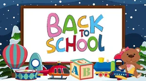 Background bé học tập edu file vector mẫu KS123
