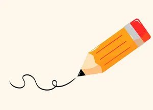 Hình ảnh cây bút chì file vector mẫu HH45