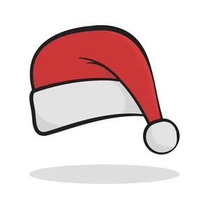 Hình ảnh chiếc mũ ông già noel file vector mẫu CR1865