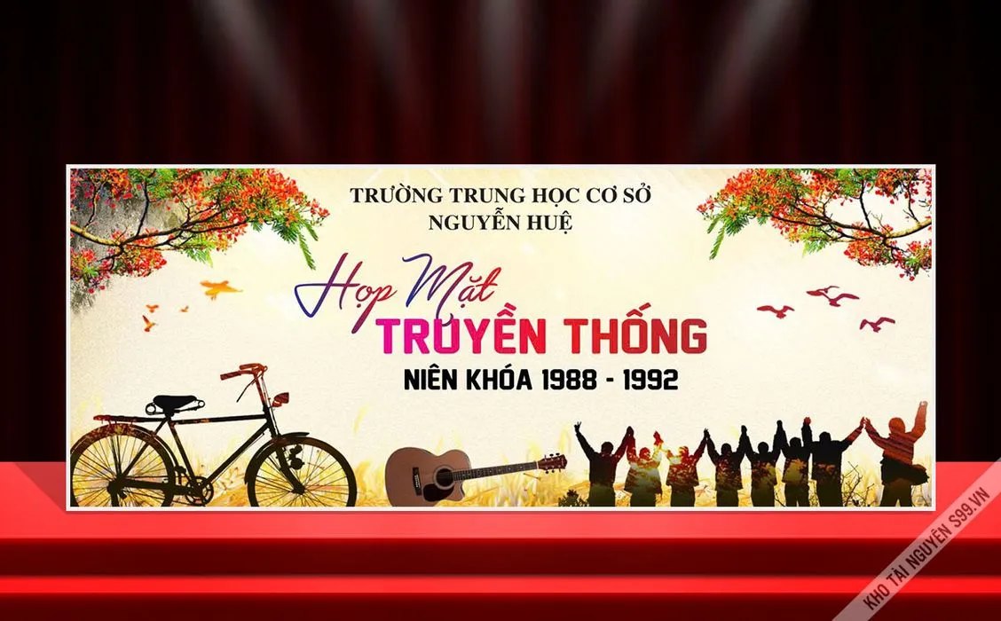 Backdrop Ngày Ra Trường THCS Nguyễn Huệ Khóa 1988-1992
