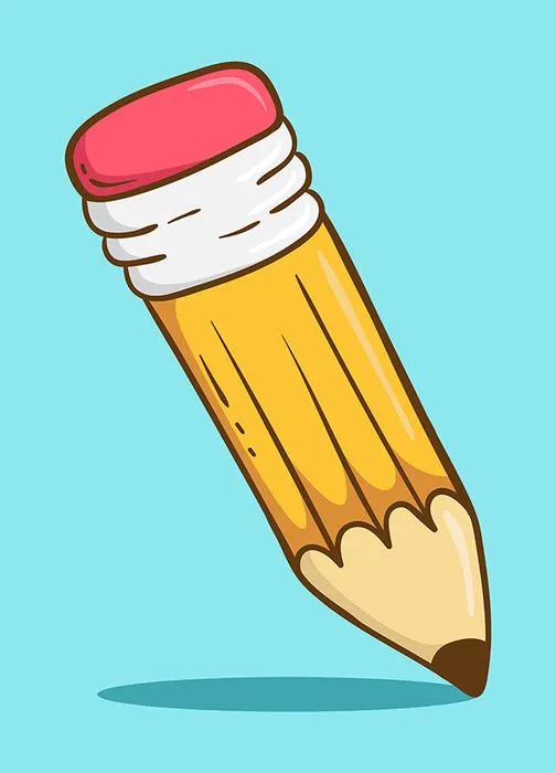 Hình ảnh cây bút chì file vector mẫu HH36