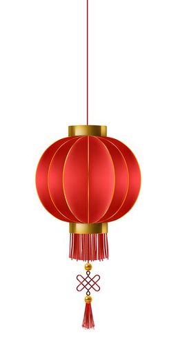 Hình ảnh đèn lồng màu đỏ trang trí lễ hội tết file vector mẫu CR312