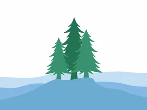 Hình ảnh cây thông file vector mẫu KS714