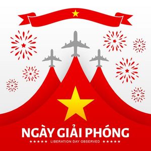 Poster chào mừng ngày giải phóng miền nam file PSD mẫu CR1401