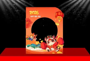 Backdrop Tết 2026 Con Ngựa Dễ Thương – File CDR Chỉnh Sửa Dễ Dàng