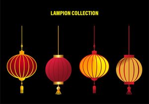 Đèn lồng treo hình tròn cổ xưa file vector mẫu CR504
