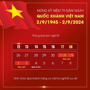 Banner thông báo nghỉ lễ quốc khánh 2-9 file PSD mẫu CR1371