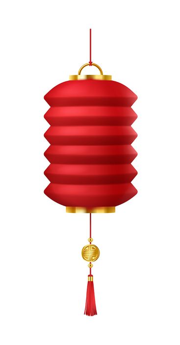 Hình minh họa đèn lồng màu đỏ file vector mẫu CR467