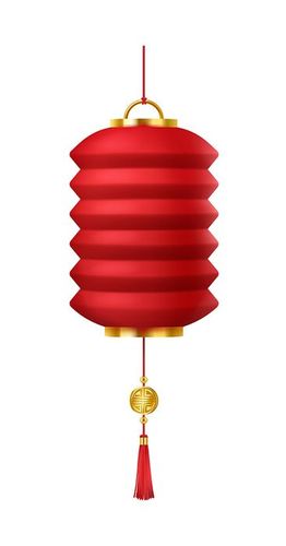 Hình minh họa đèn lồng màu đỏ file vector mẫu CR467