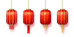 Hình ảnh đèn lồng trang trí ngày lễ tết file vector mẫu CR344