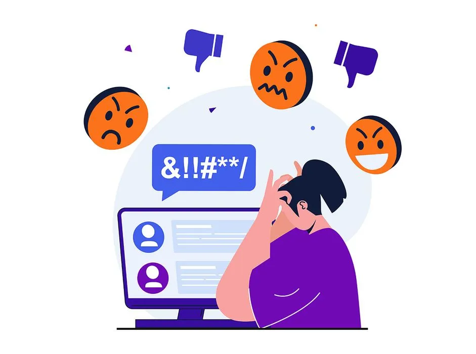 Hình ảnh người lừa đảo online file vector mẫu LD2