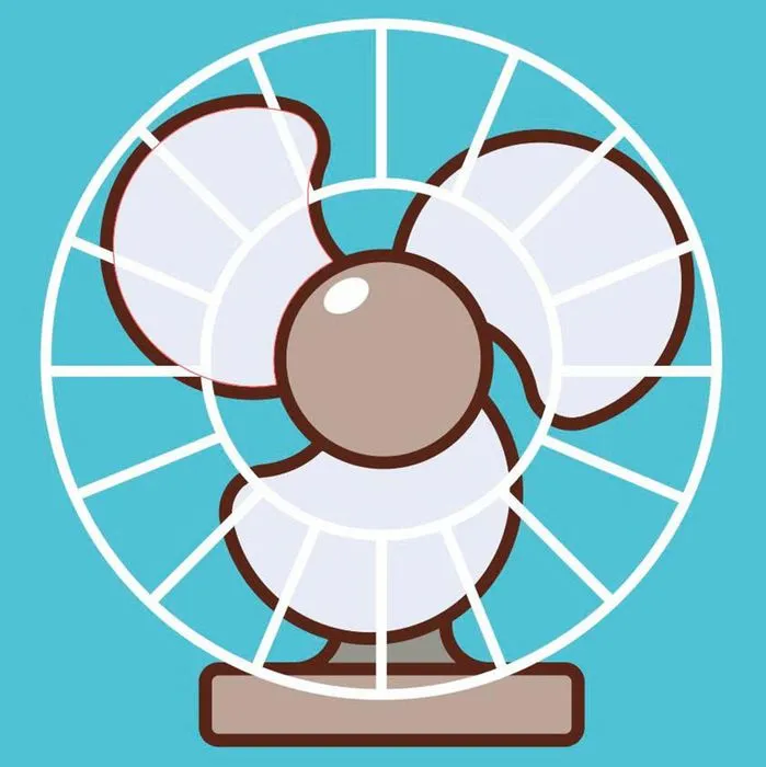 Hình ảnh cái quạt máy file vector mẫu OC37