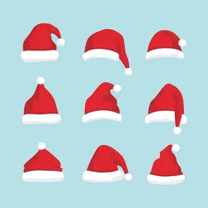 Hình ảnh chiếc mũ ông già noel file vector mẫu CR1808