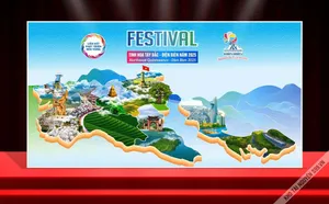 Backdrop Festival Tây Bắc - Điện Biên 2025 (CDR) - Biểu tượng Du lịch Việt