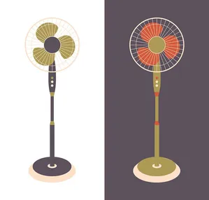 Hình ảnh cái quạt điện file vector mẫu OC67