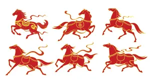 Bộ Sưu Tập Ngựa Tết EPS – Thiết Kế Đồ Họa Độc Đáo cho Năm Mới